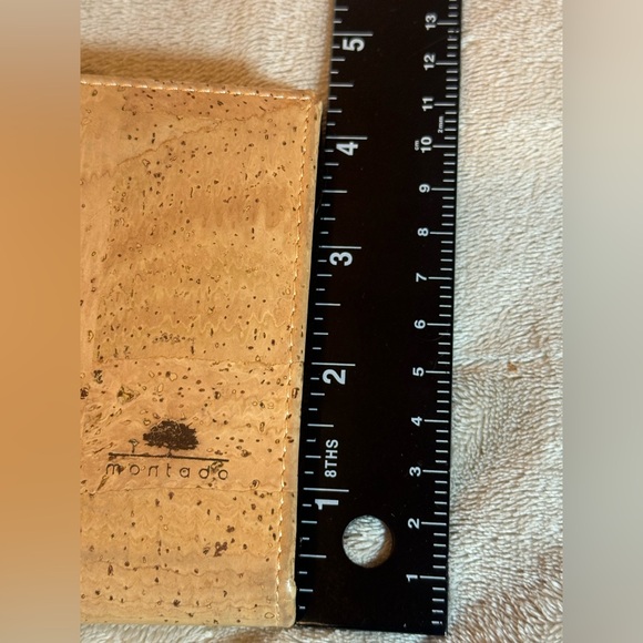 2/$30 Montado Vegan, Eco-friendly Portuguese Cork Wallet with 2 Snap Closures - Picture 6 of 12